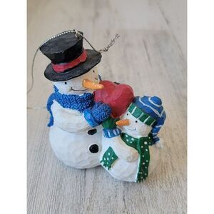 Kohl's cares for kids snowman Saint father heart ornament Xmas decor
